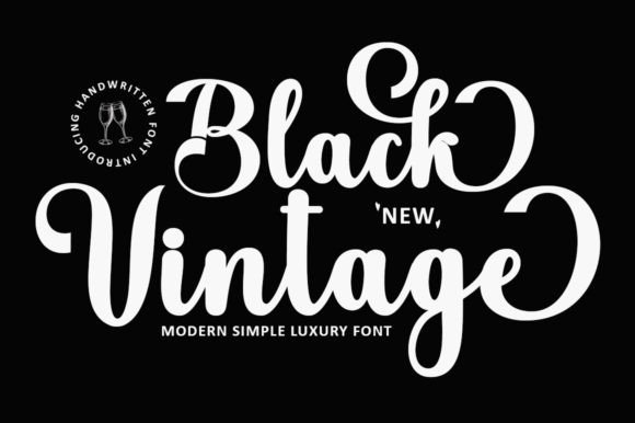 Preview of Black Vintage Font