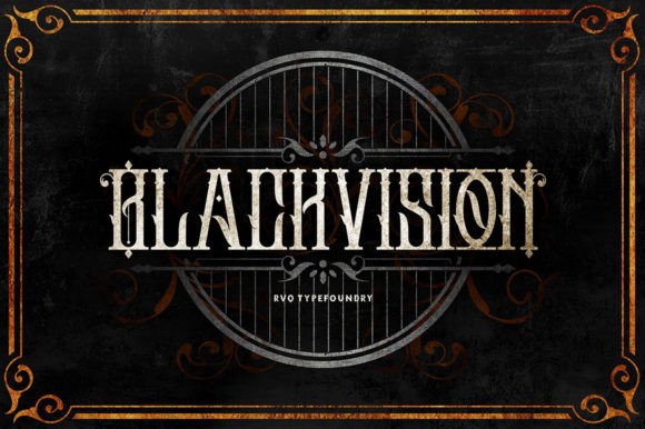 Preview of Black Vision Font