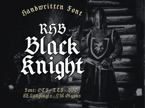 Thumbnail 4 of Blackknight Font