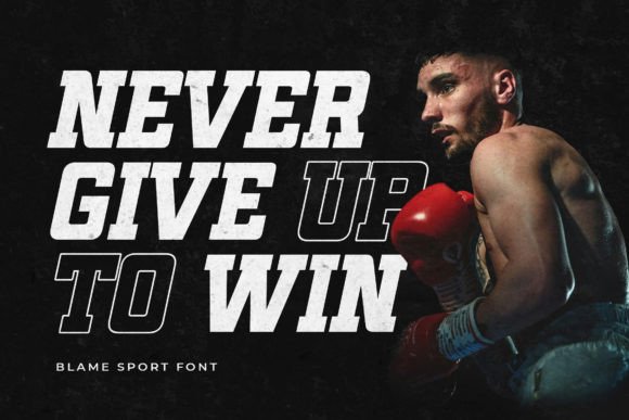 Thumbnail 2 of Blame Sport Font