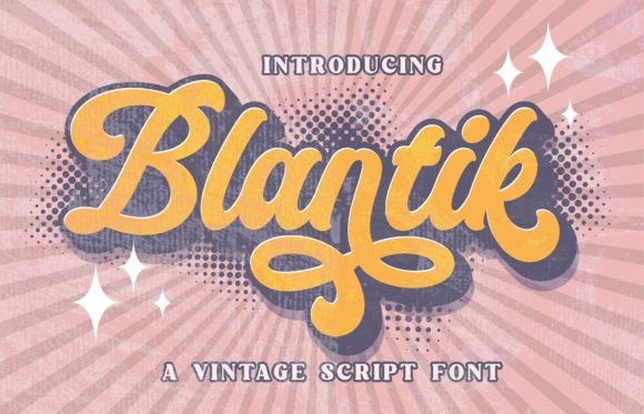 Preview of Blantik Font