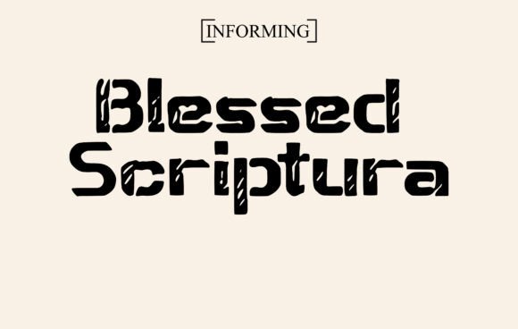 Preview of Blessed Scriptura Font