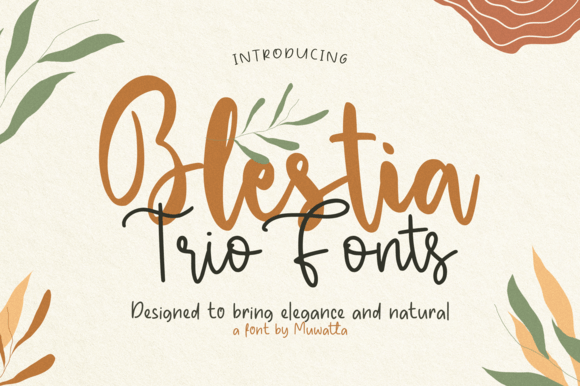 Preview of Blestia Trio Font