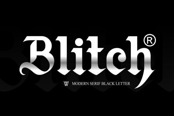 Preview of Blitch Font