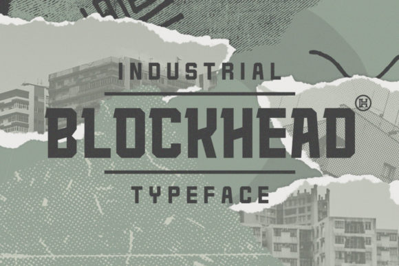 Preview of Blockhead Font