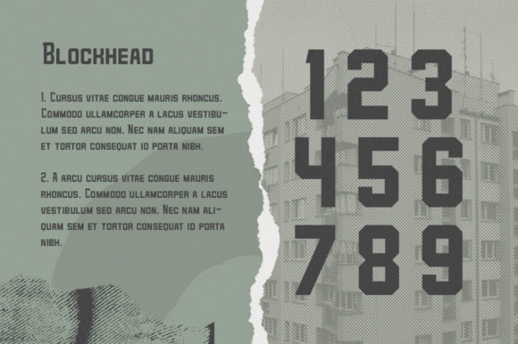Thumbnail 3 of Blockhead Font