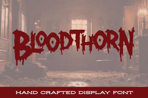 Preview of Bloodthorn Font