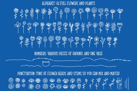 Thumbnail 2 of Bloomdings Font