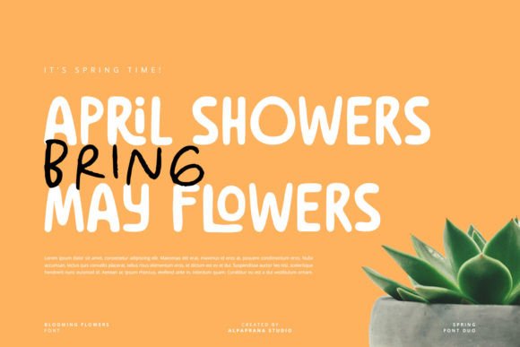 Thumbnail 3 of Blooming Flowers Font