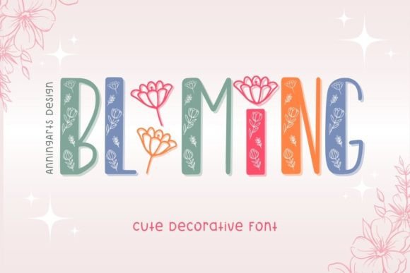 Preview of Blooming Font