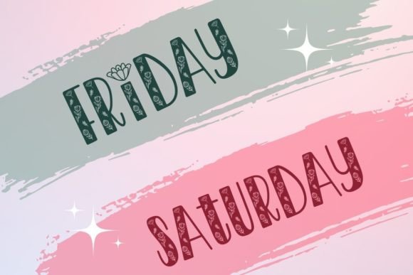 Thumbnail 3 of Blooming Font