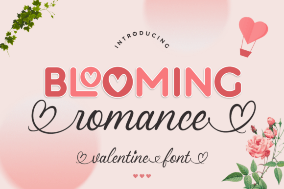 Preview of Blooming Romance Duo Font