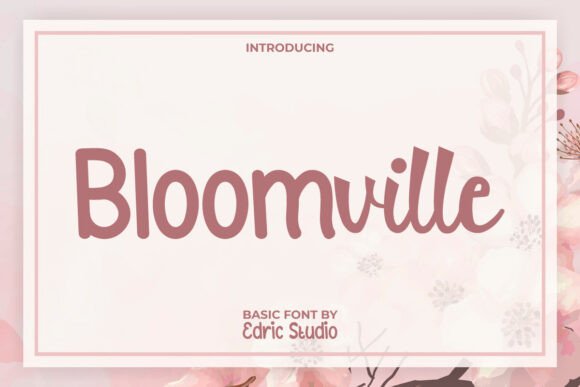 Preview of Bloomville Font