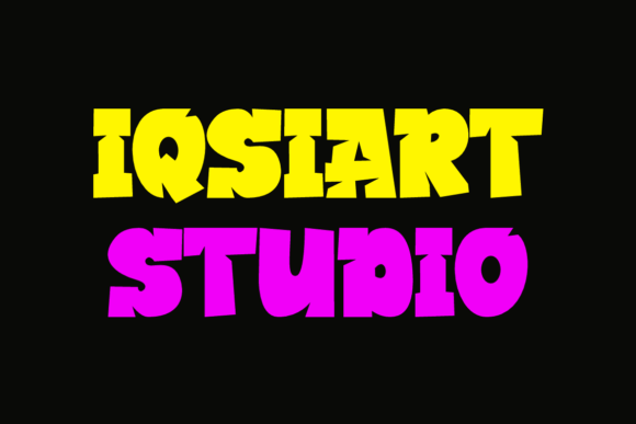 Thumbnail 3 of Blosh Swors Font