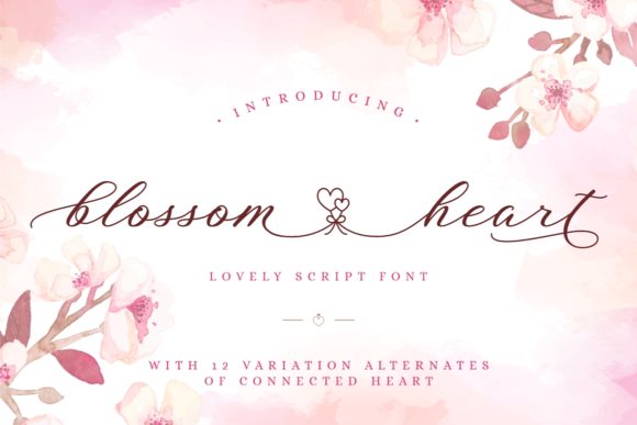 Preview of Blossom Heart Font