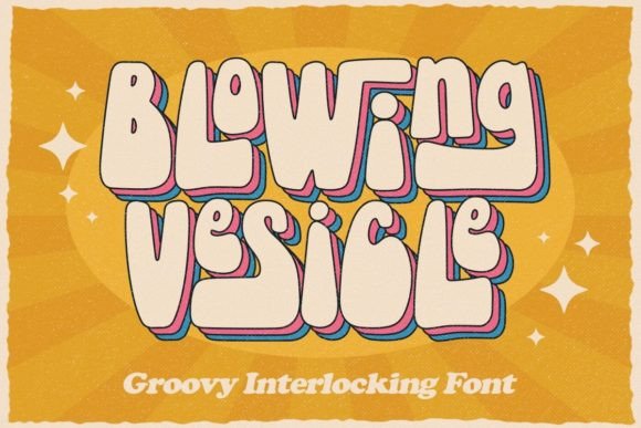 Preview of Blowing Vesicle Font