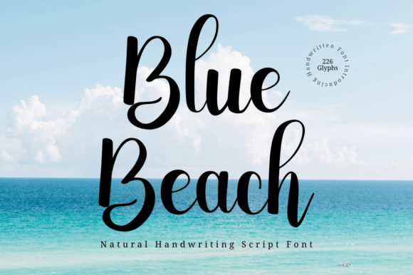 Thumbnail 2 of Blue Beach Font