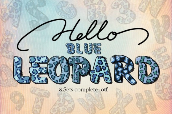 Preview of Blue Leopard Font