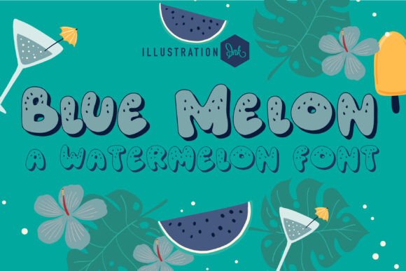 Preview of Blue Melon Font