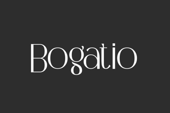 Preview of Bogatio Font