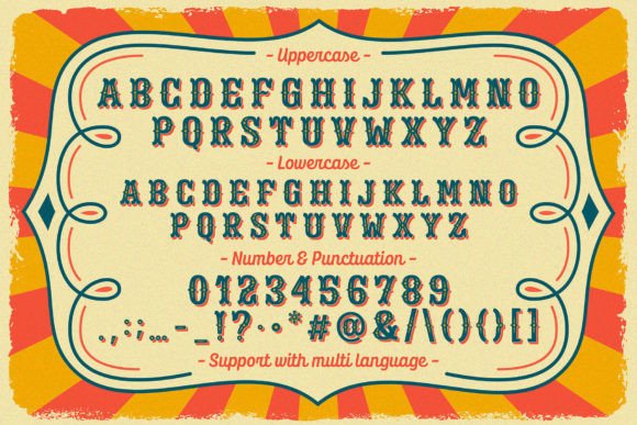 Thumbnail 2 of Boggle Royale Font