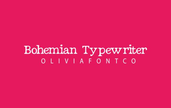 Main preview of Bohemian Typewriter Font