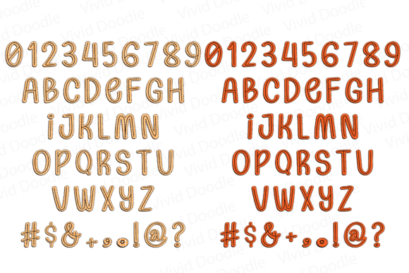 Thumbnail 4 of Boho Autumn Doodle Font