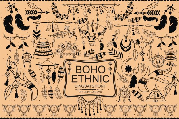 Preview of Boho Ethnic Font