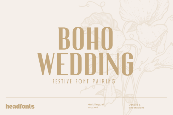 Preview of Boho Wedding Duo Font