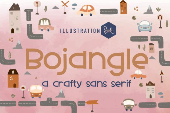 Preview of Bojangle Font