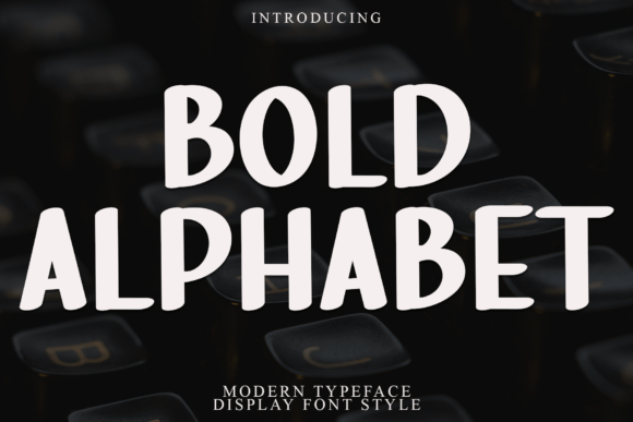 Preview of Bold Alphabet Font