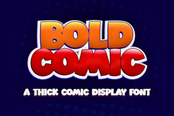 Main preview of Bold Comic Font