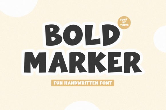 Preview of Bold Marker Font