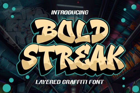 Preview of Bold Streak Font