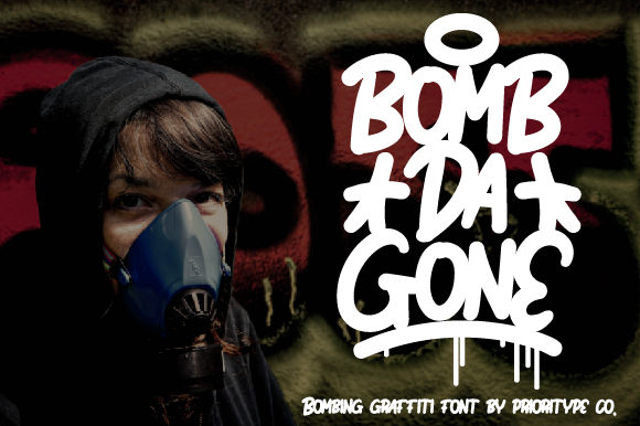 Preview of Bomb Da Gone Font