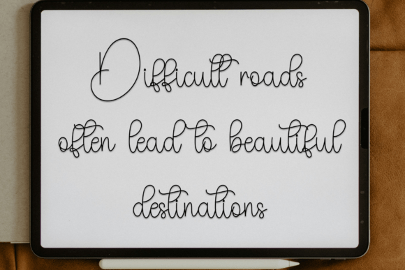 Thumbnail 4 of Book Handwriting Font
