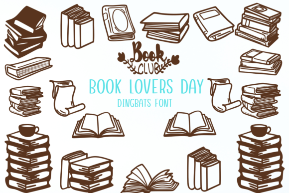 Preview of Book Lovers Day Font
