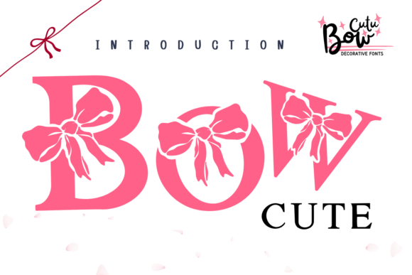 Preview of Bow Cute Font
