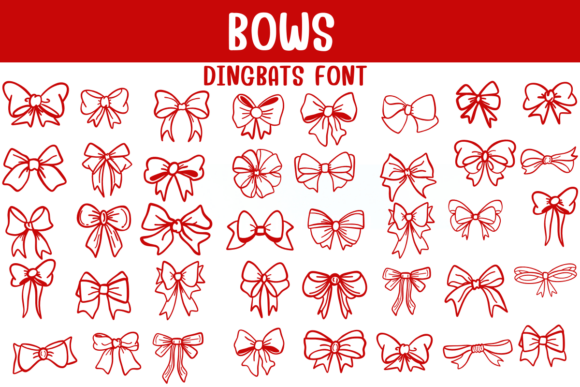 Preview of Bows Font
