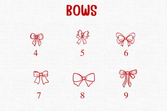 Thumbnail 4 of Bows Font