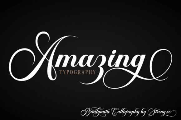 Thumbnail 4 of Brailganta Script Font