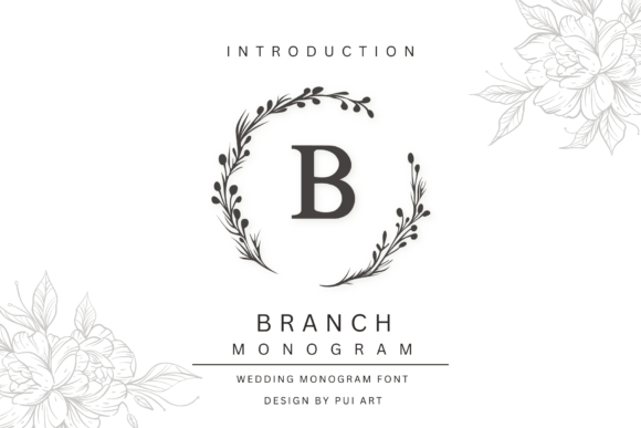 Preview of Branch Monogram Font