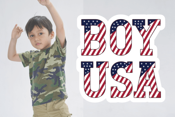 Thumbnail 2 of Brave America Font