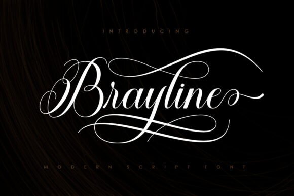 Preview of Brayline Font