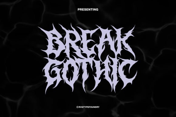 Preview of Break Gothic Font