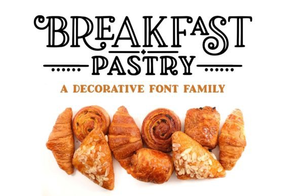 Preview of Breakfast Pastry Font