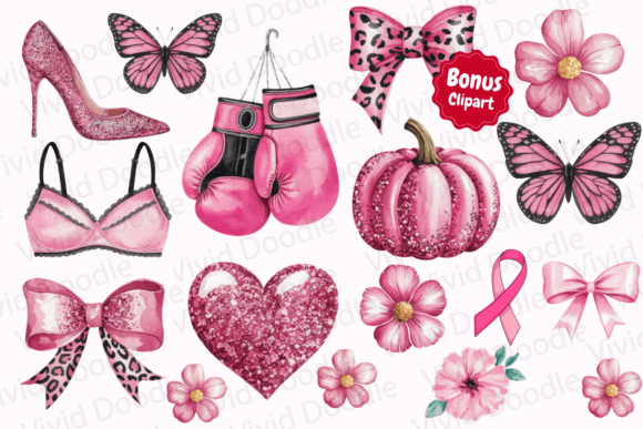 Thumbnail 2 of Breast Cancer Doodle Font