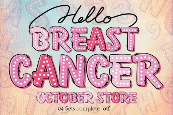 Preview of Breast Cancer Font