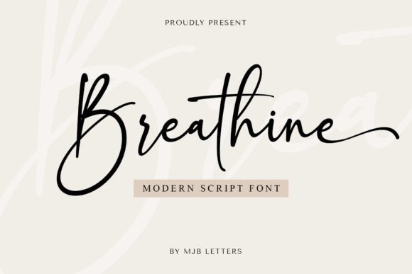 Preview of Breathine Font