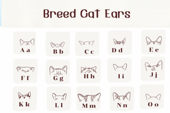 Thumbnail 2 of Breed Cat Ears Font
